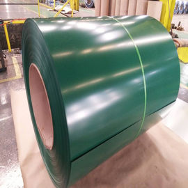 El color verde cubrió la bobina de acero 0.8m m laminó la construcción de la bobina de 304 SS