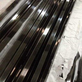 Tubería Titanium negra del acero inoxidable artículo rectangular del grueso de 2m m/de 4m m